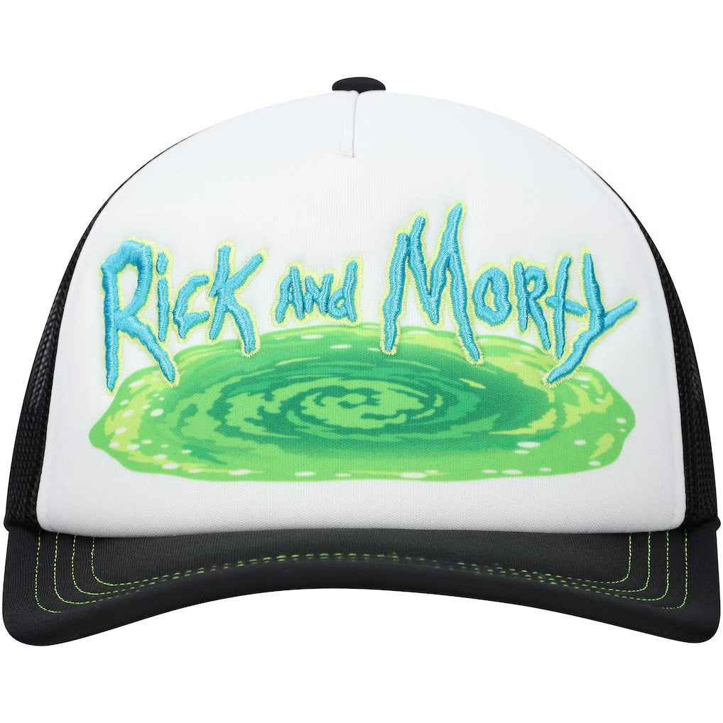 Rick & Morty Adult R&M Foam Trucker Adjustable Cap / Black White / RRP £20