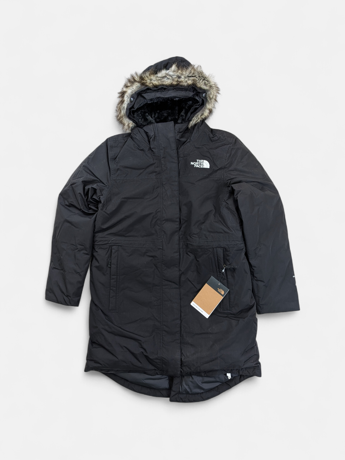 The North Face Girls ARTIC SWIRL PARKA Jacket / Black / RRP £230