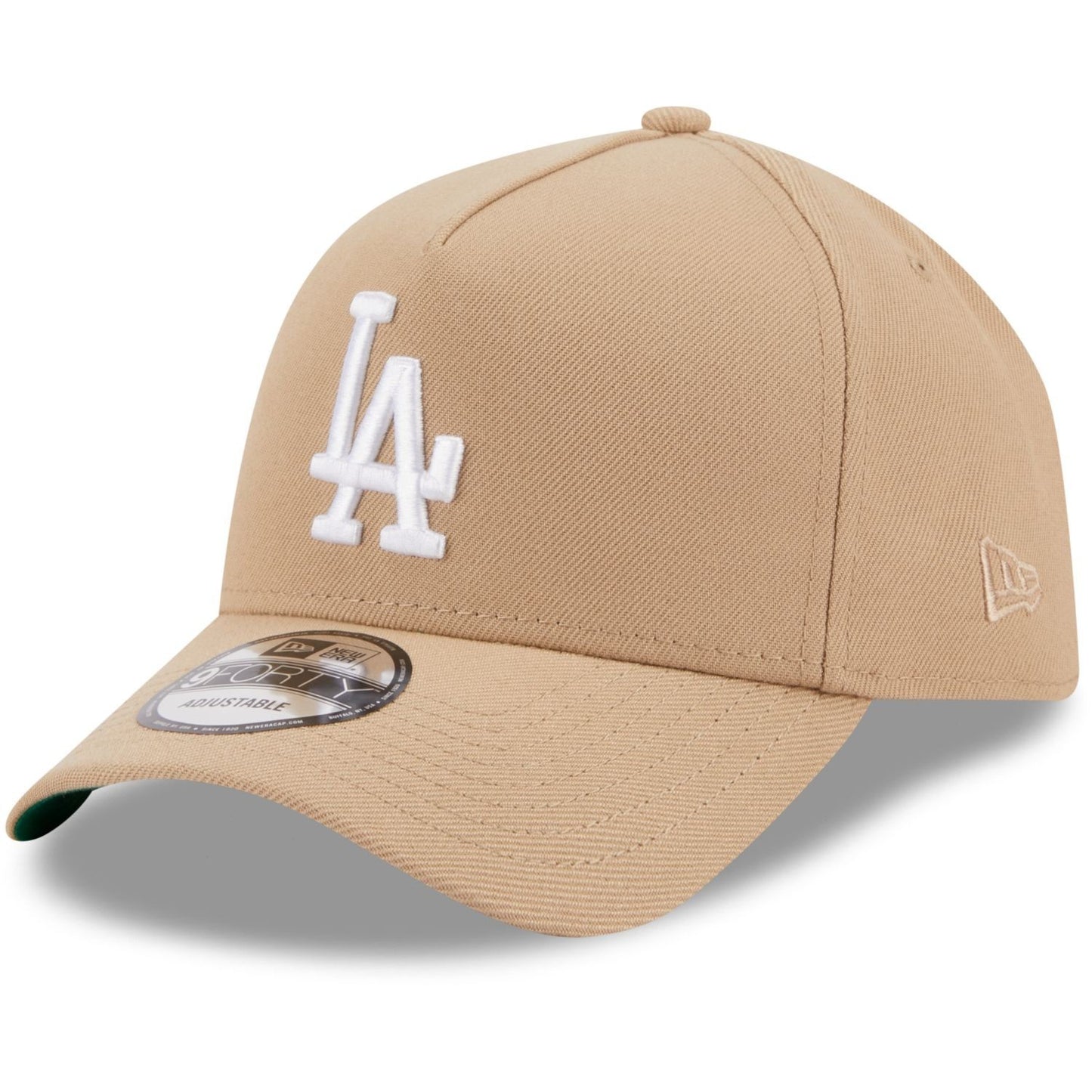 New Era LA Dodgers 9Forty A-Frame Snapback Cap / Camel Beige White / RRP £27