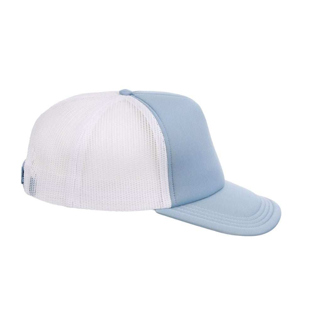 Crowns By Lids Unisex Plain Screen Foam Trucker Hat / White / £20