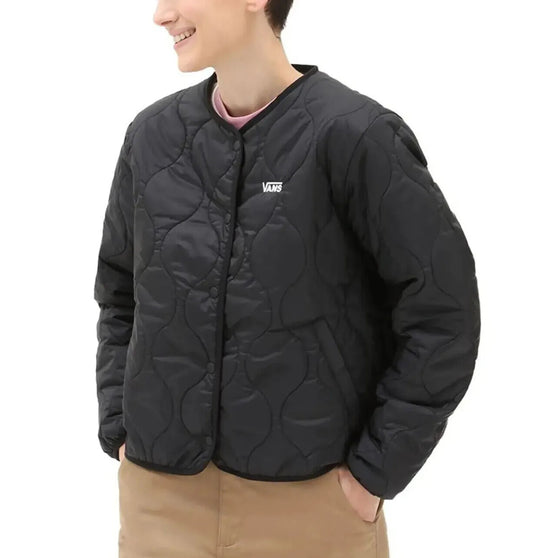 Vans Womens Reversible Quilted Puffer Jacket / Black / RRP £80