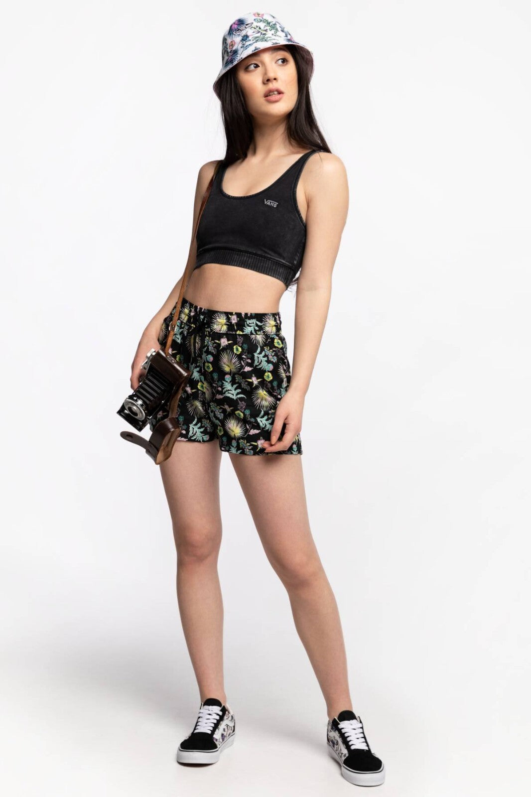 Vans Womens Concrete Bralette Tank / Black / RRP £30