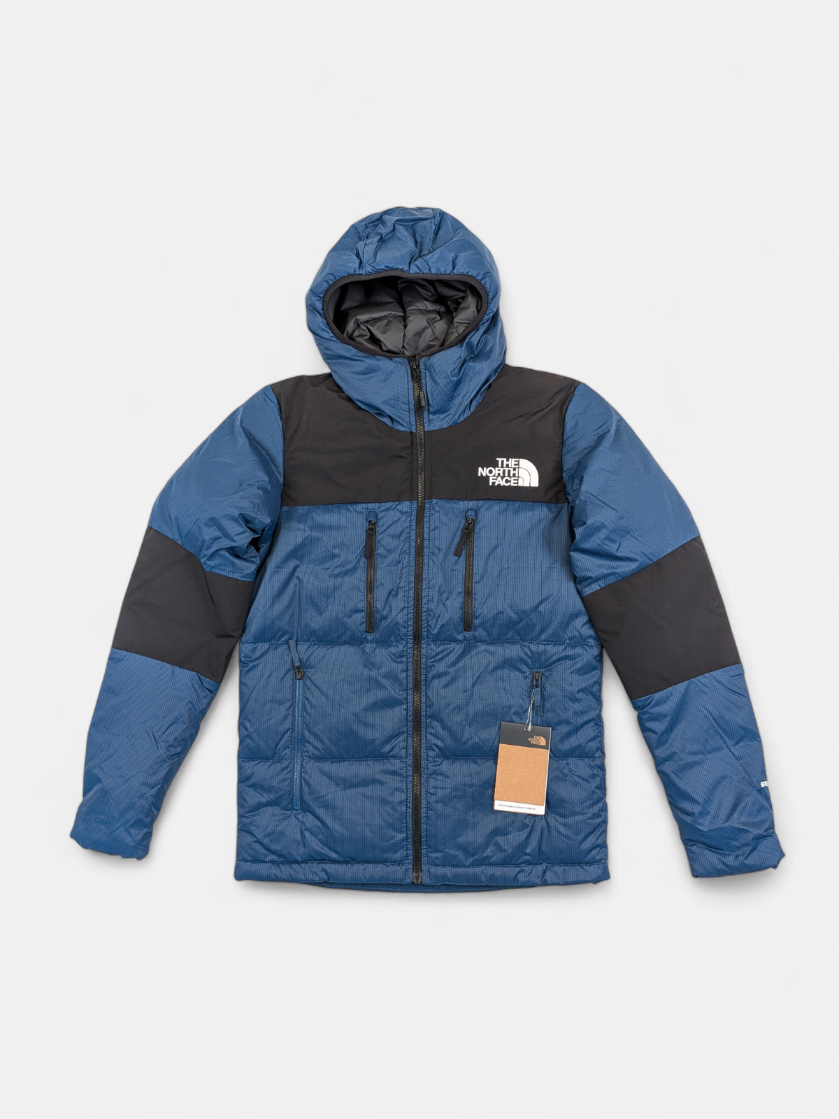 The North Face Mens HIMALAYAN DOWN HOODED JACKET/MONTEREY BLUE / RRP £295