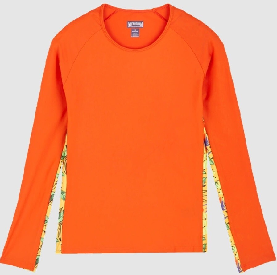 Vilebrequin Womens Long Sleeve Pool T-Shirt / Orange / RRP £90
