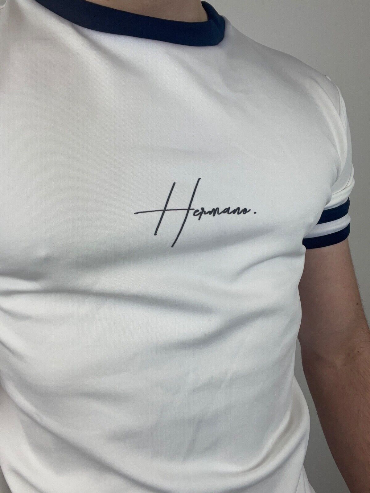 Hermano Chest Print Tee / BNWT / White / RRP £35