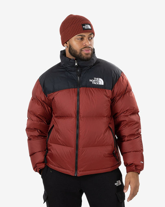 The North Face Mens 1996 Retro Nuptse Puffer Jacket / Brick Red Black /RRP £315