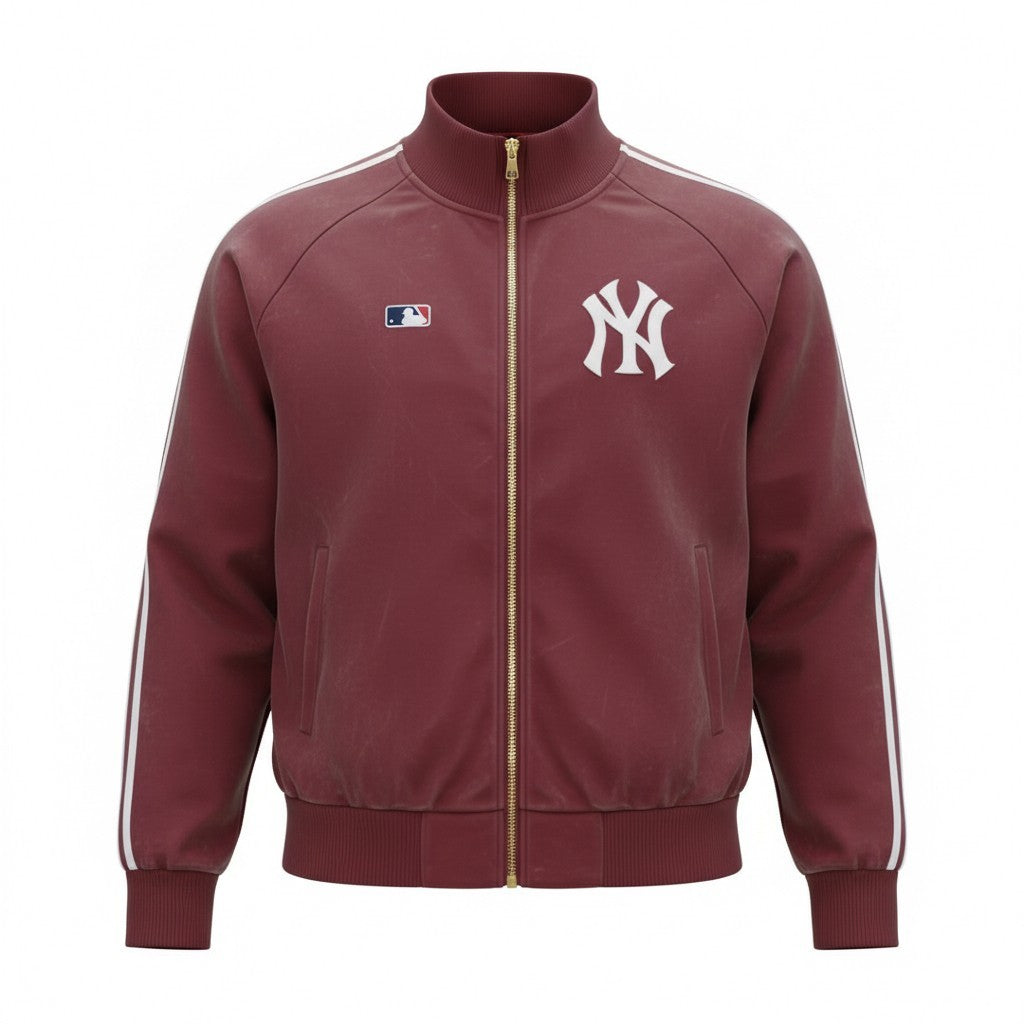 47 Core Jetway Fz Track Mens Jacket / New York Yankees / Cardinal Red / RRP £70