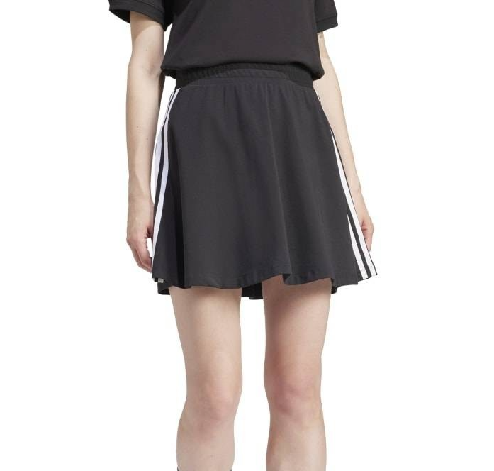 Adidas Womens 3 Stripe Skirt / Black White / RRP £38