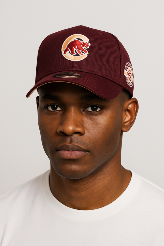 New Era Chicago Cubs 9FORTY A Frame Cap / 100 Year Ann / Maroon Peach / RRP £30