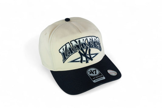 47 Brand New York Yankees MLB Arc Line Hitch Cap / Beige Navy / RRP £25