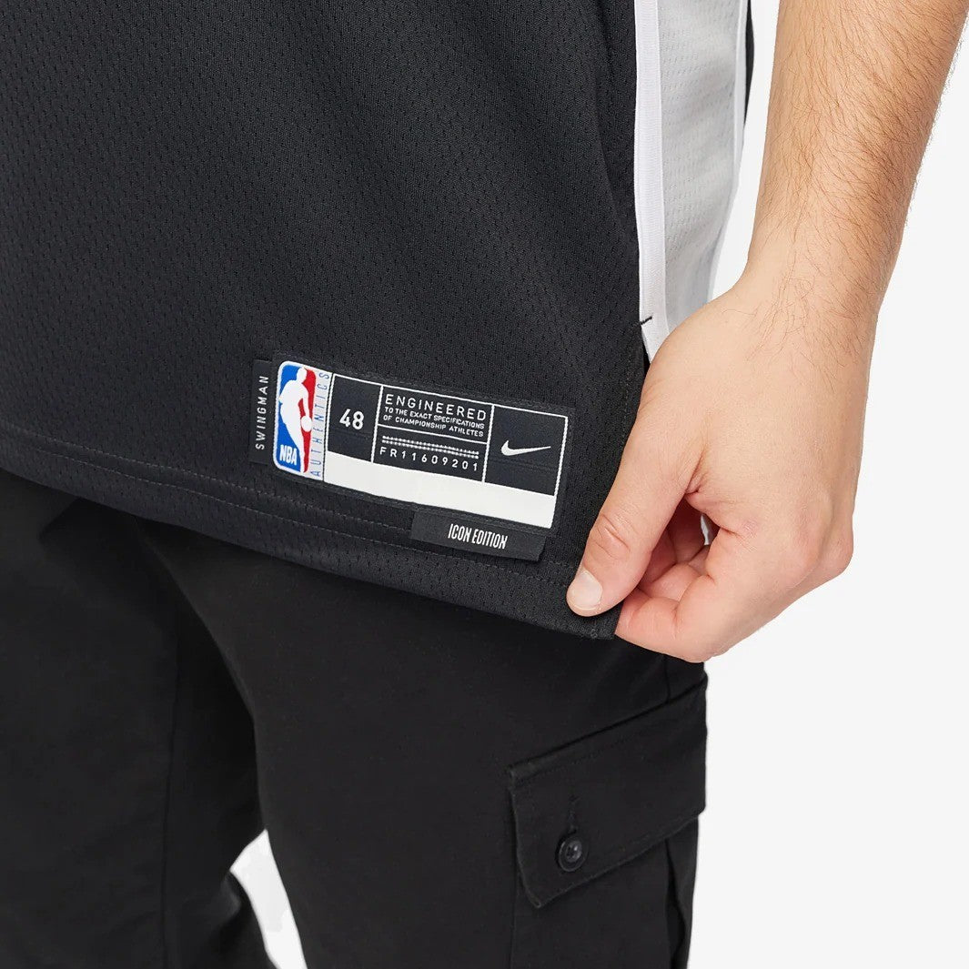 Nike Black San Antonio Spurs Basketball Jersey / Wembanyama / RRP £95
