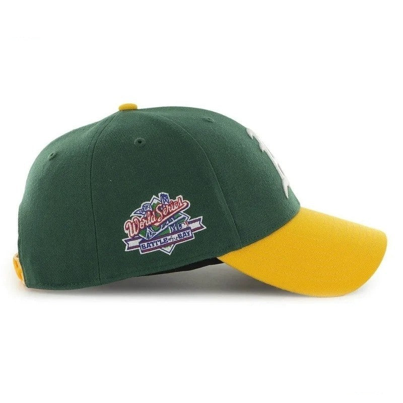 47 Brand Oaklands Athletics 1989 World Series MVP Cap / Green Yellow /RRP £30