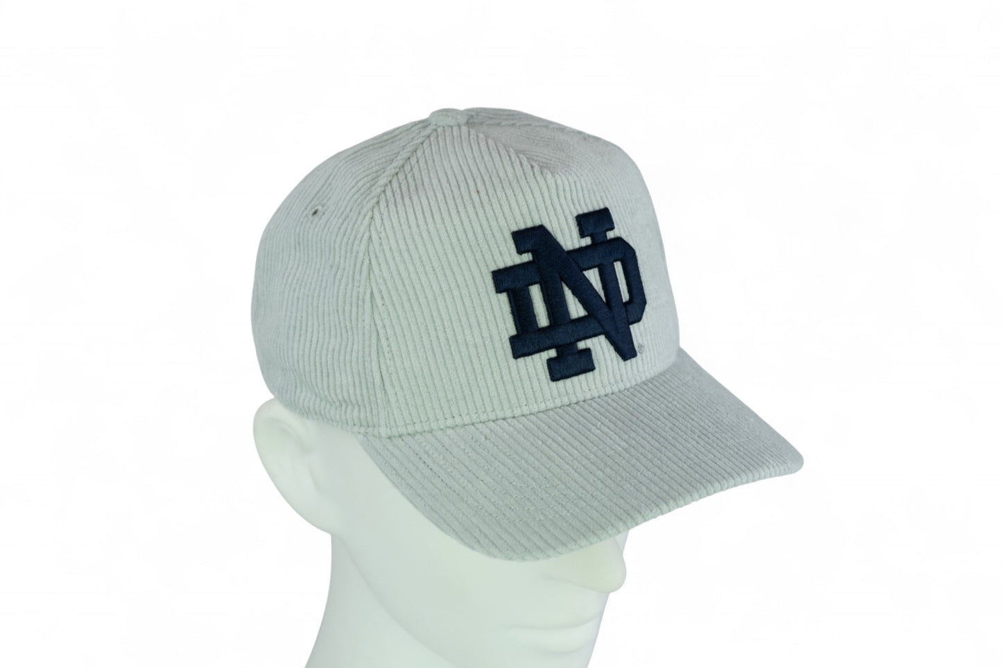 47 Brand Notre Dame Fighting Irish Cord Hitch Snapback / Grey Yellow / RRP £33