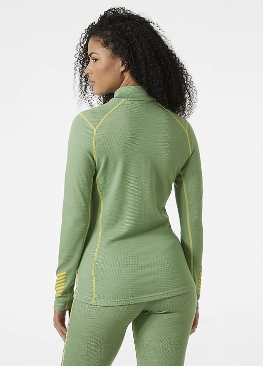 Helly Hansen Women’s LIFA Merino Midweight 1/4 Zip Top / Green / RRP £80