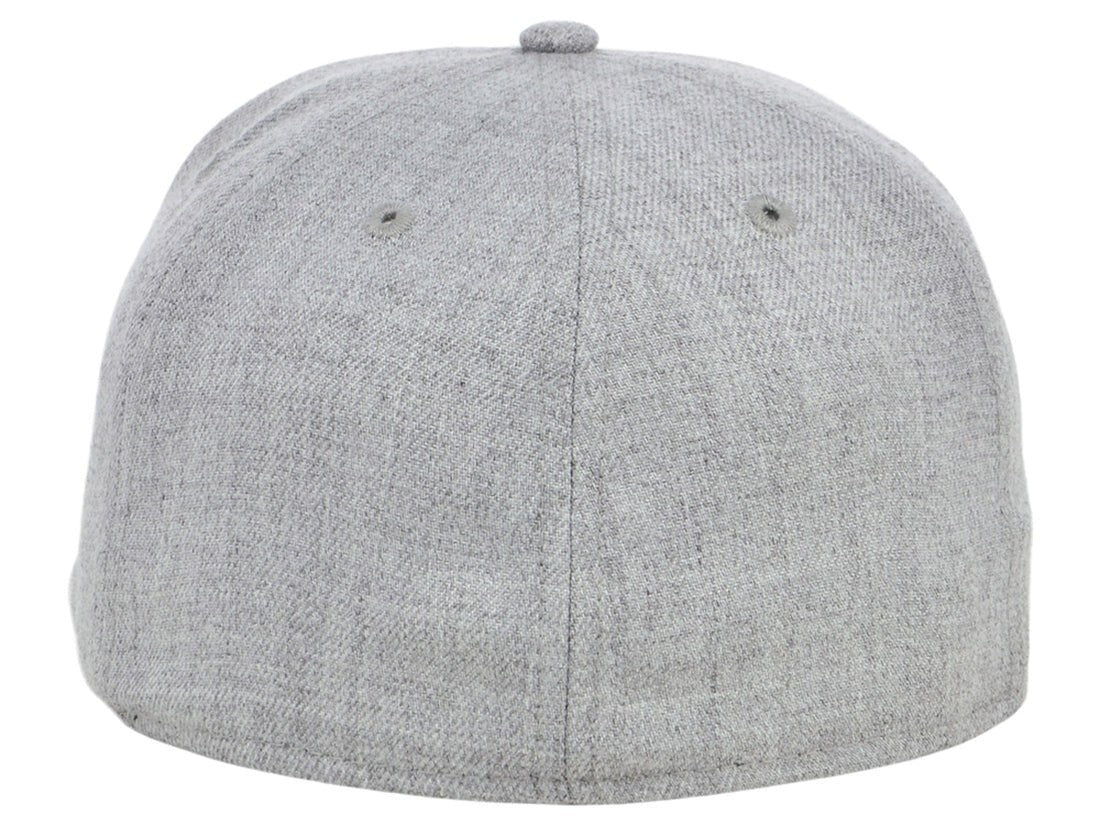 Unisex Plain Full Court Fitted Hat / Heather Grey / £22