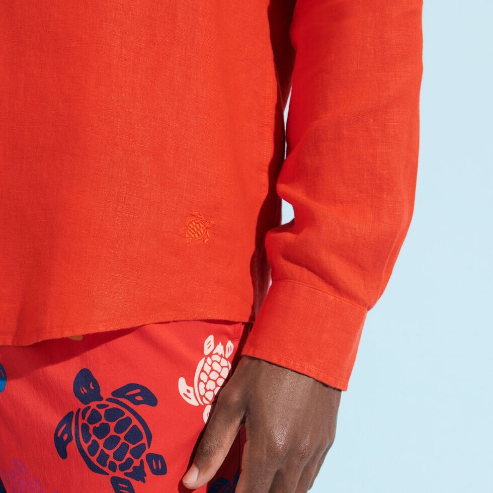 Vilebrequin Light Cotton Shirt / Unisex Caracal / Red / RRP £165