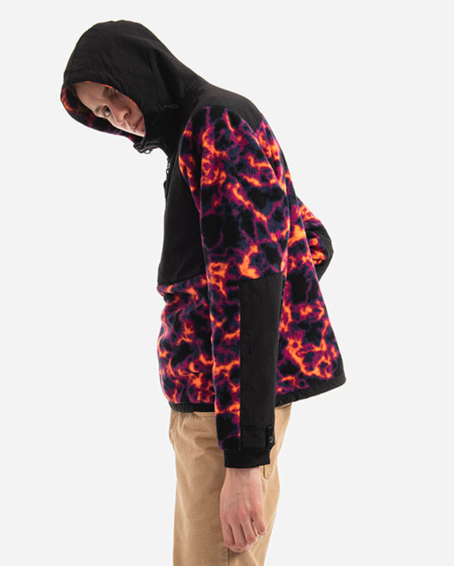 The North Face Mens Printed Denali 2 Anorak Fleece / BNWT / Marble Camo Print