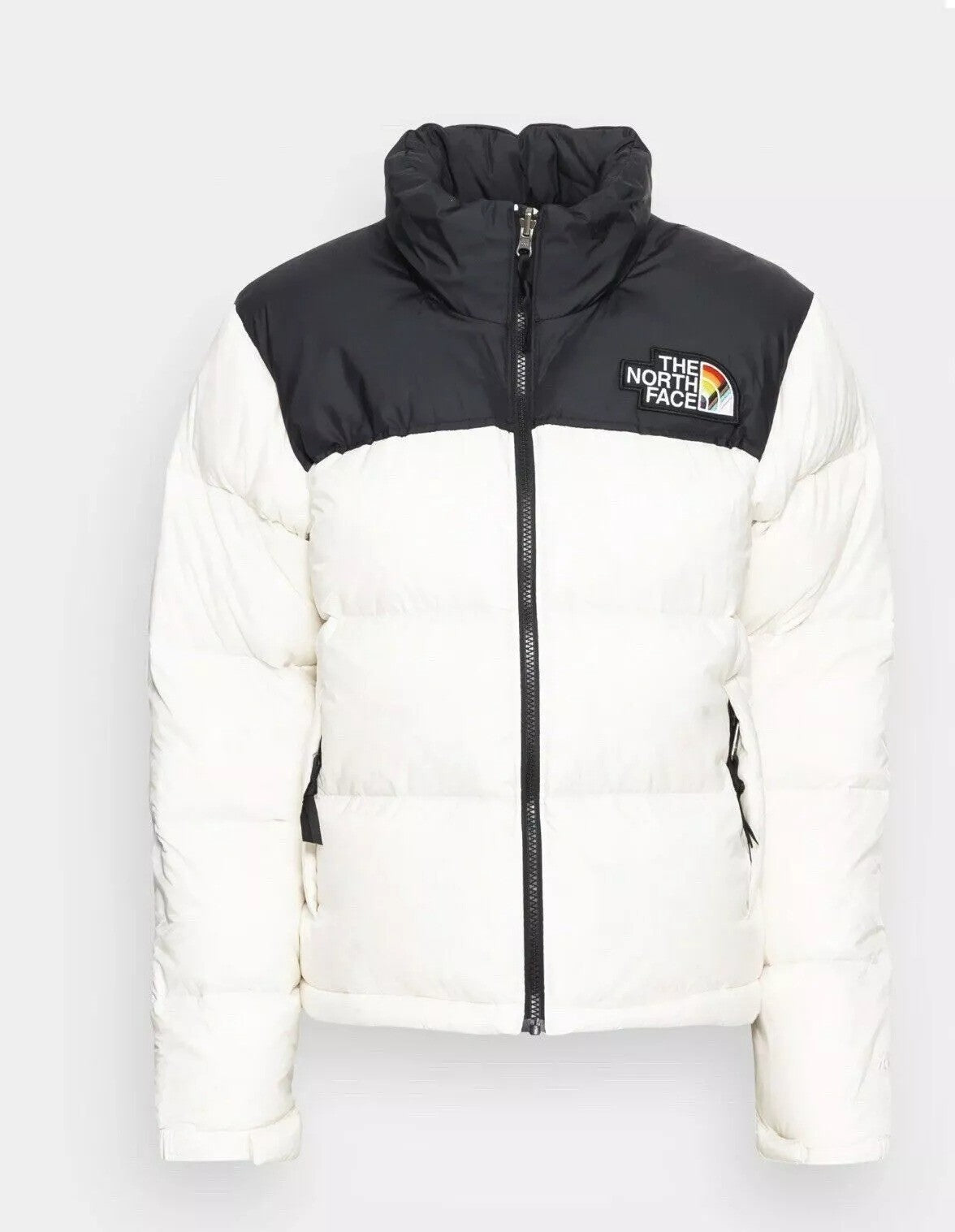 The North Face Womens Nuptse Pride Jacket / Gardenia White / RRP £270