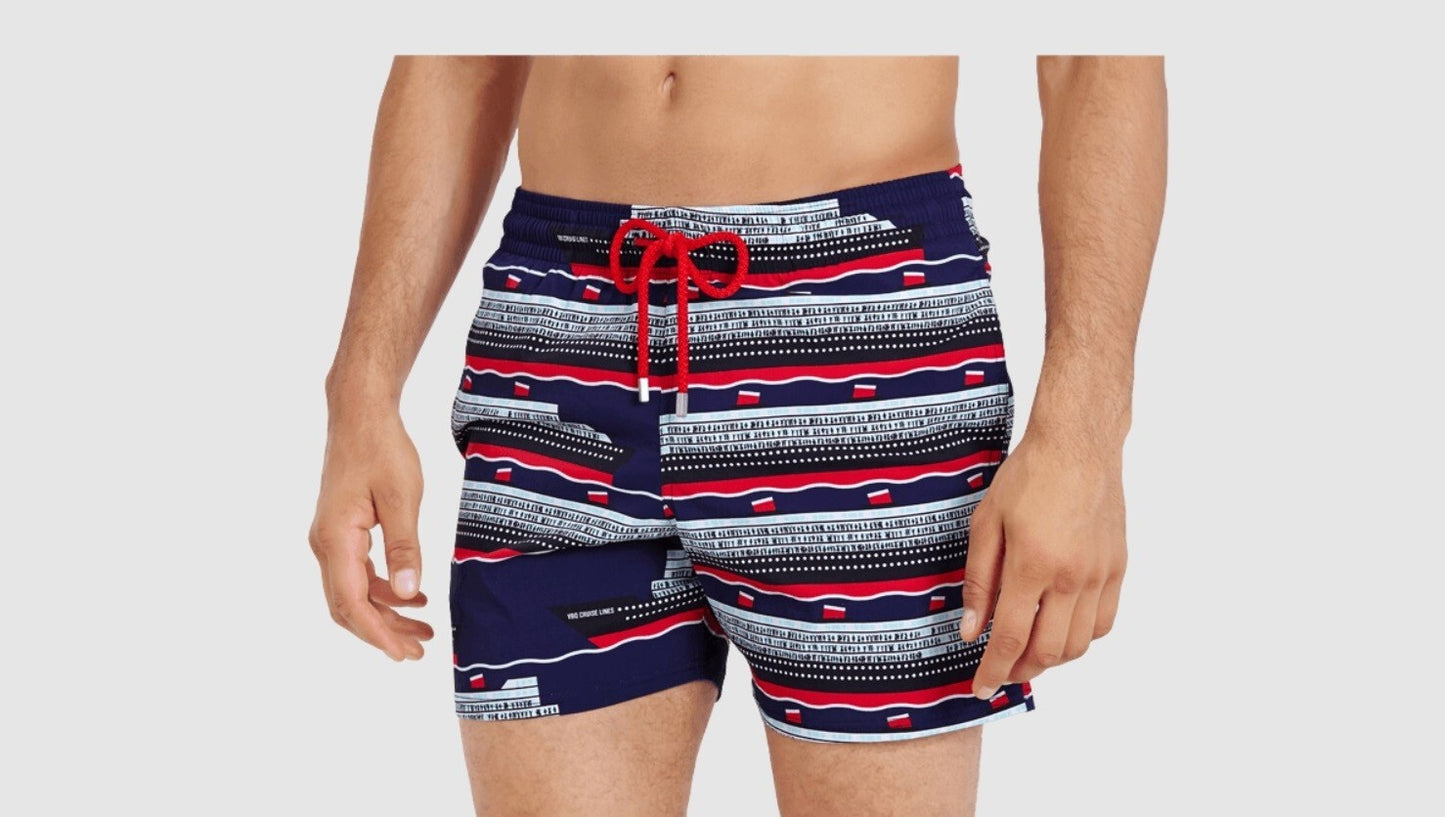 Vilebrequin Swim Shorts / Mens / Moorise / Blue Red / RRP £220