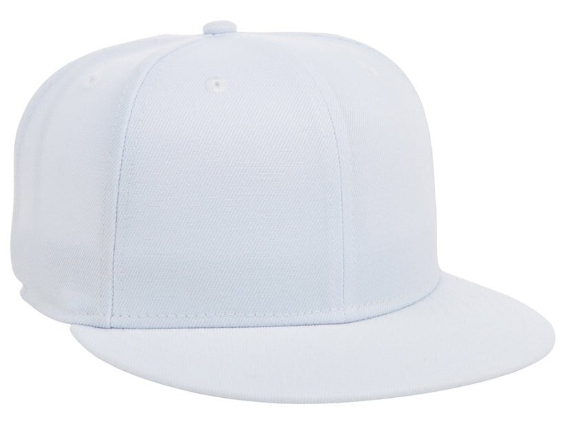 Unisex Plain Dime Snapback Hat / White / £22