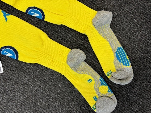 Kappa Kids Napoli Football Socks / Yellow / 2017-18 Away Kit / RRP £13
