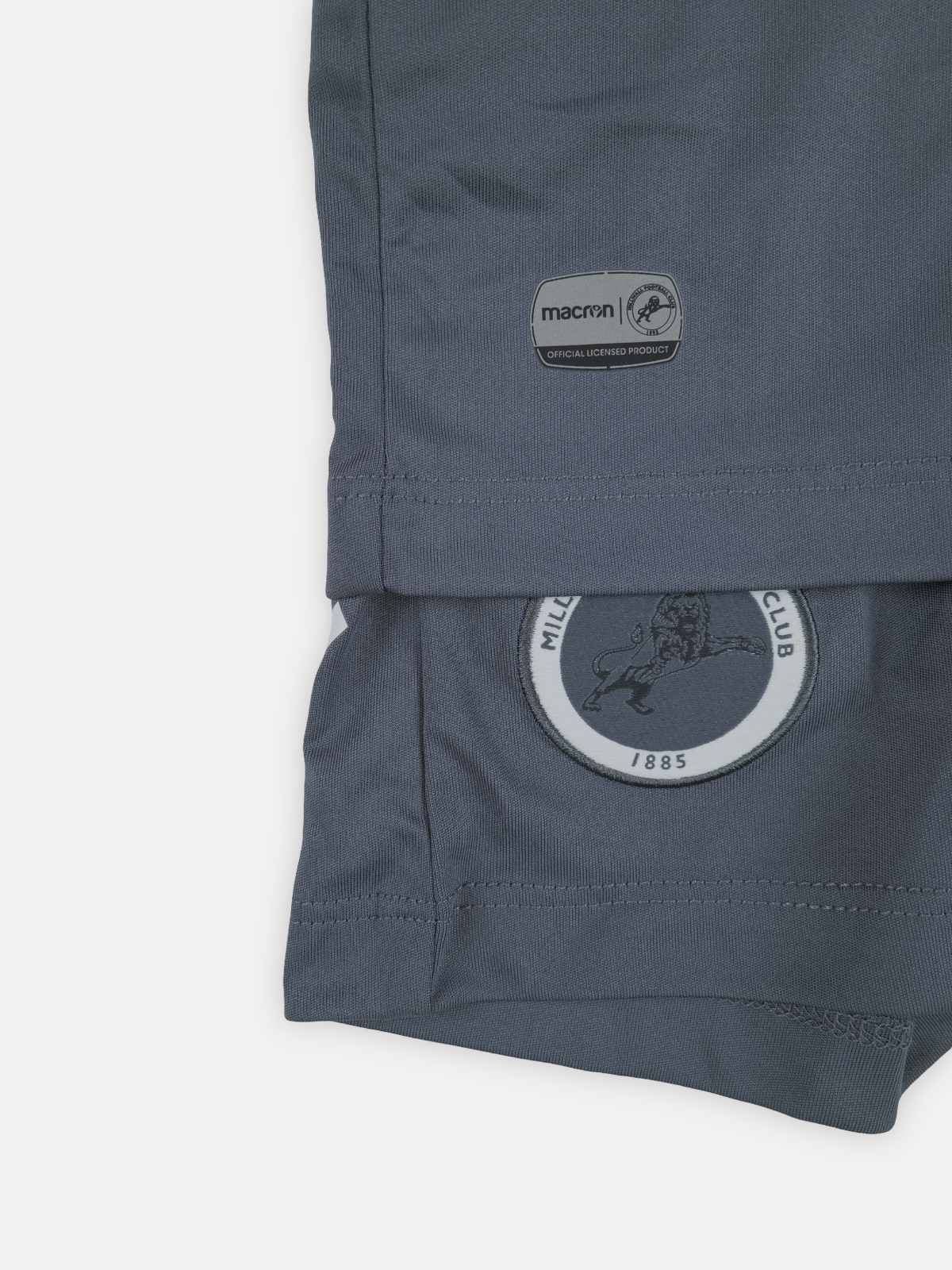 Macron Kids 2018-19 Millwall Away Shirt & Shorts Football Kit / Grey /RRP £29.99