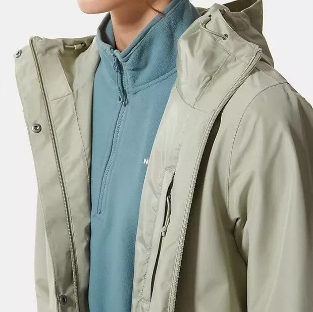 The North Face Womens Woodmont Parka / Tea Green / RRP £170