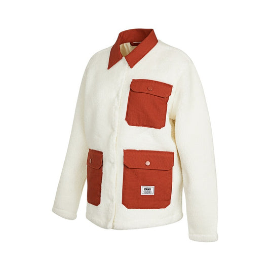 Vans Womens Emma Sherpa Fleece Jacket / Natural / RRP £90