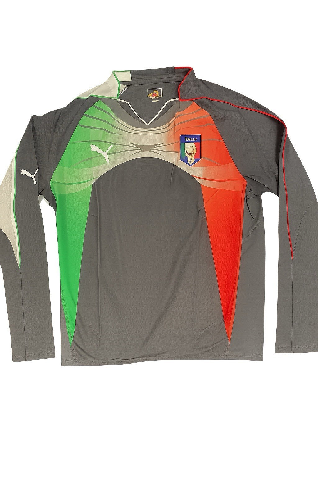 Puma Mens 2010-12 Italy Player Issue Gk Shirt / Grey / RRP £120