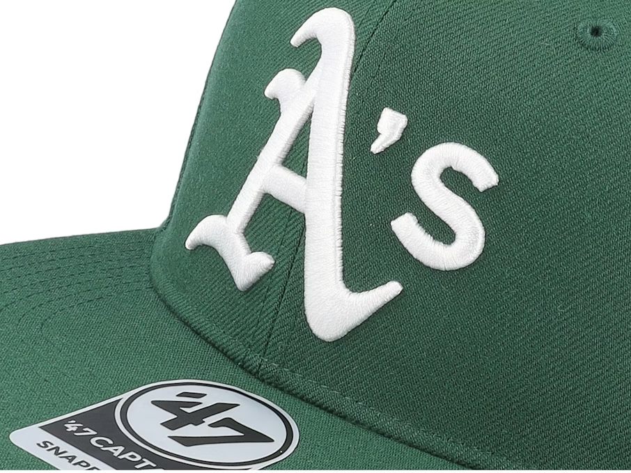 Oakland A's Sure Shot Under 47 Captain Cap / Baseball / Green / BNWT / RRP £28