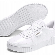 Puma Kids Cali Patent Trainers / Triple White / RRP £50