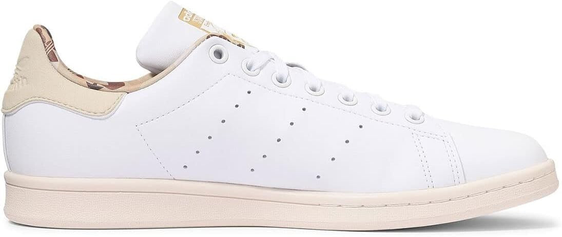 Adidas Mens Stan Smith Trainers / White Beige Camo / RRP £85