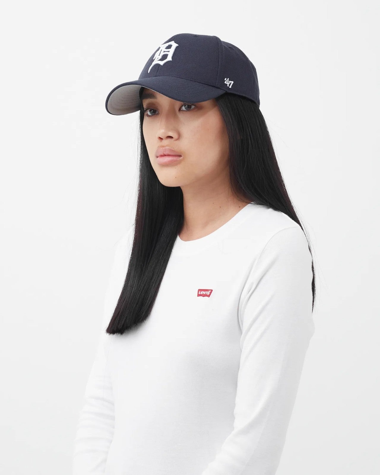 47 Brand Adult Detroit Tigers MVP Cap / Navy / RRP £24