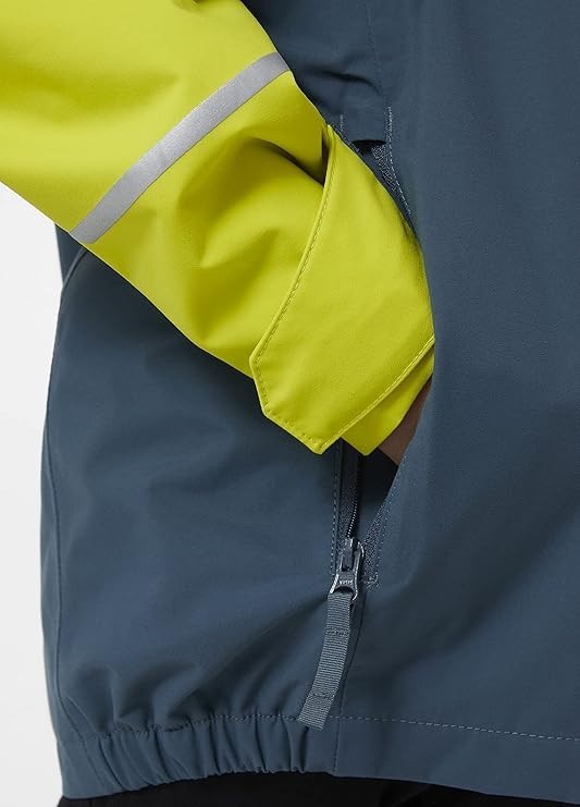 Helly Hansen Kids Shelter Rain Jacket / Blue Green / RRP £95