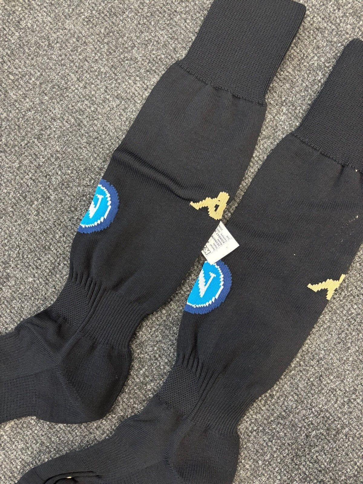 Kappa Kids Napoli Football Socks / Black / 2016-17 Third Kit / RRP £13