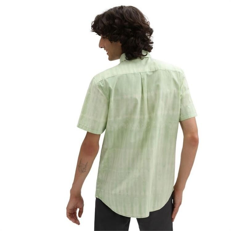 Vans Mens Peace Of Mind Woven SS / Celadon Green / Tie Dye / RRP £55