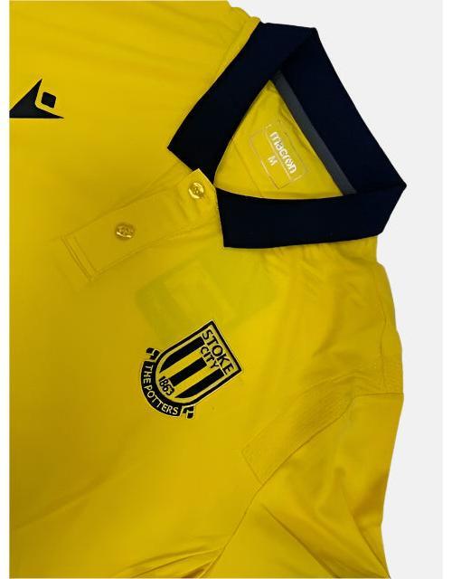 Stoke City Macron 2020-21 Polo T-Shirt / BNWT / Yellow / RRP £30