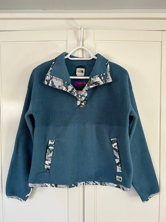 The North Face Womens Liberty 1/4 Snap Fleece / Mallard Blue / RRP £180
