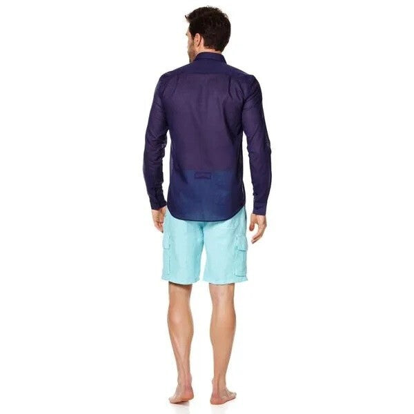 Vilebrequin Light Cotton Shirt / Unisex Caracal / Navy Blue / RRP £165