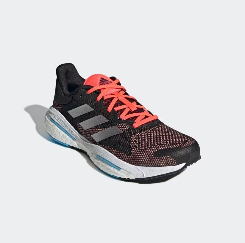 Adidas Mens Solar Glide 5 Trainers / Black Silver Orange / RRP £120