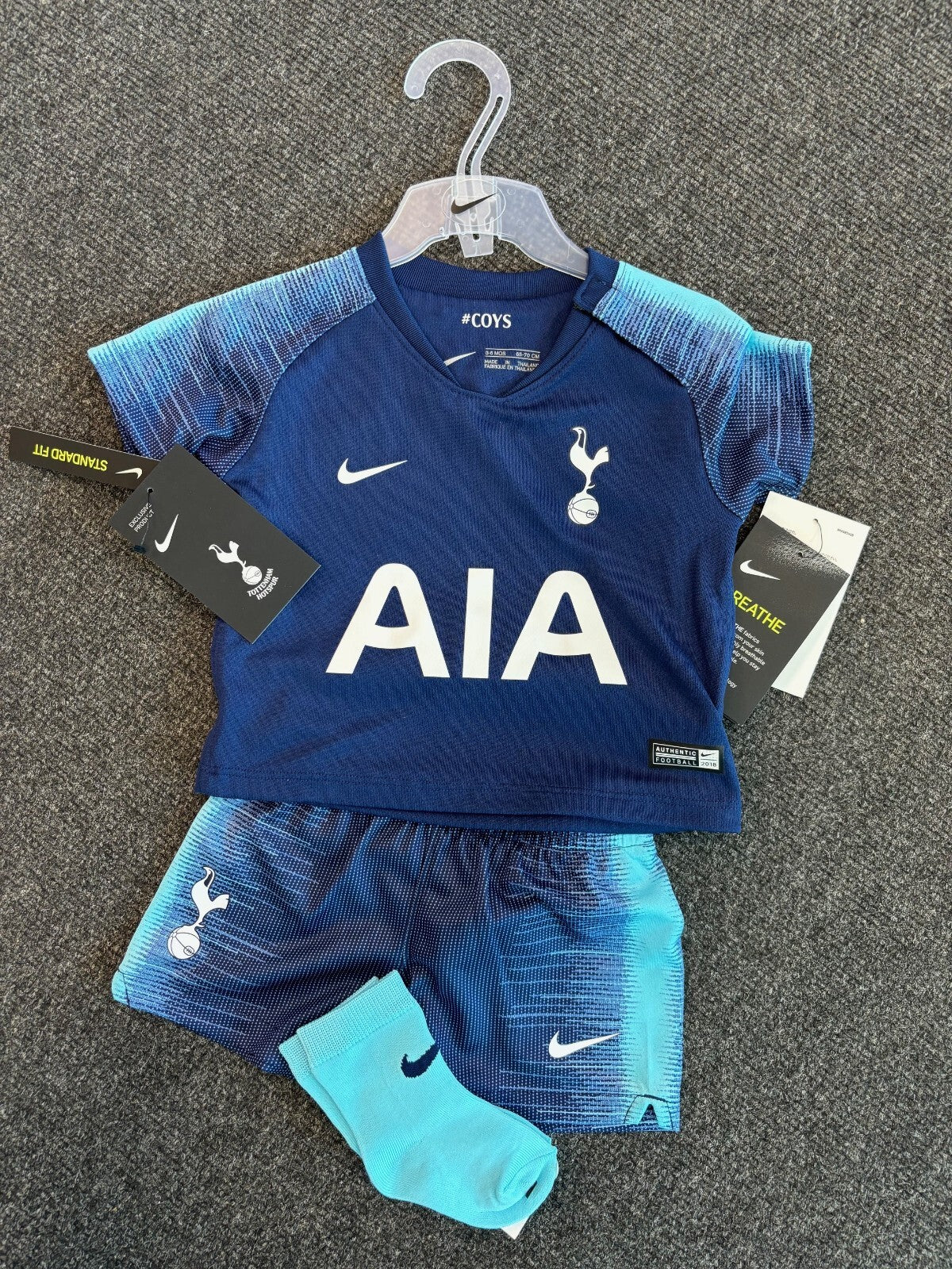 Nike Toddler Tottenham Hotspur 18-19 Away Full Football Kit / Blue / RRP £40