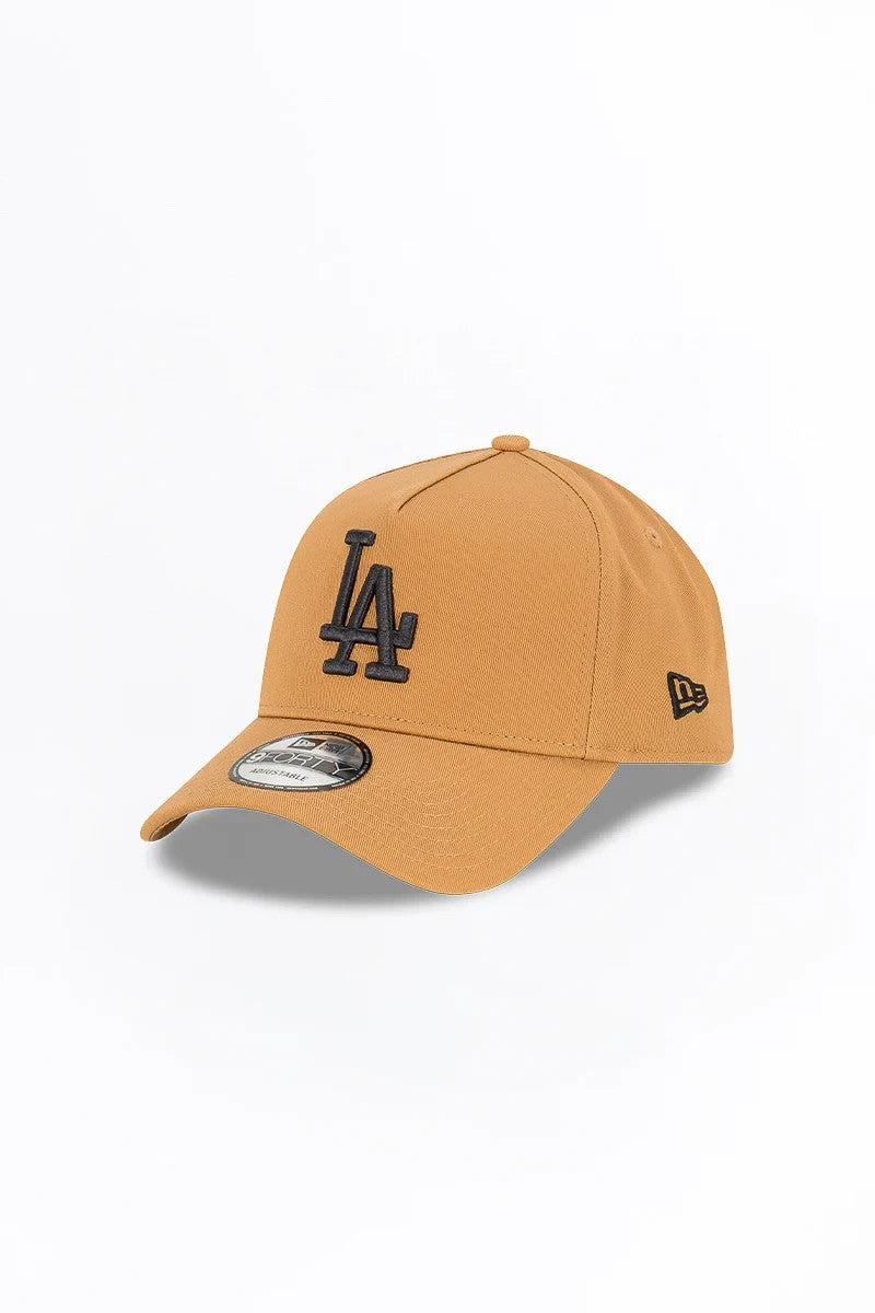 New Era LA Dodgers 9FORTY A Frame Cap / Wheat Beige Black / RRP £27