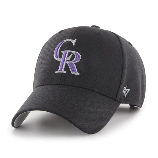 47 Brand Colorado Rockies On Field MVP Cap / Black / RRP £24