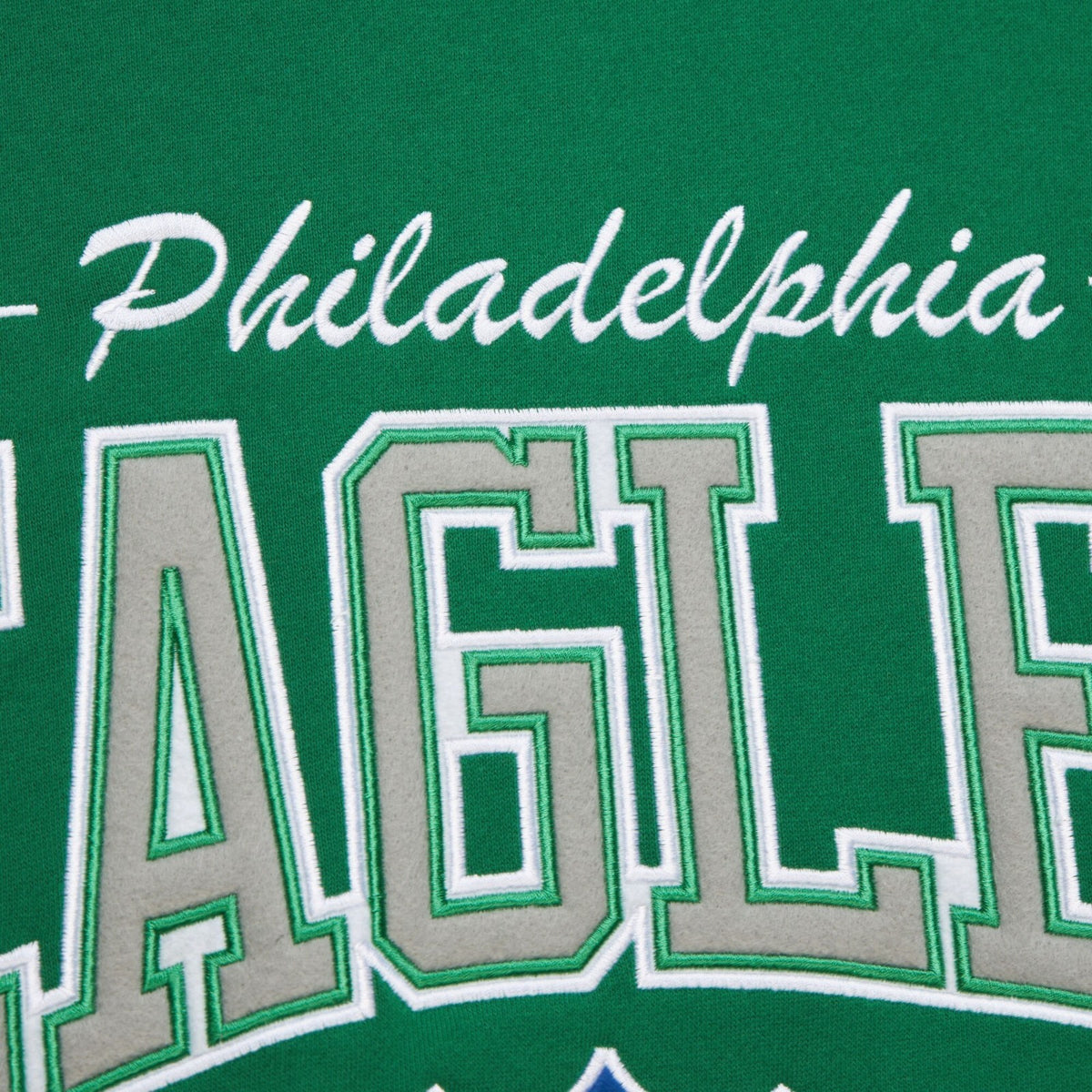 Mitchell & Ness Philadelphia Eagles There & Back 2.0 Crew Fleece Sweater/RRP £75