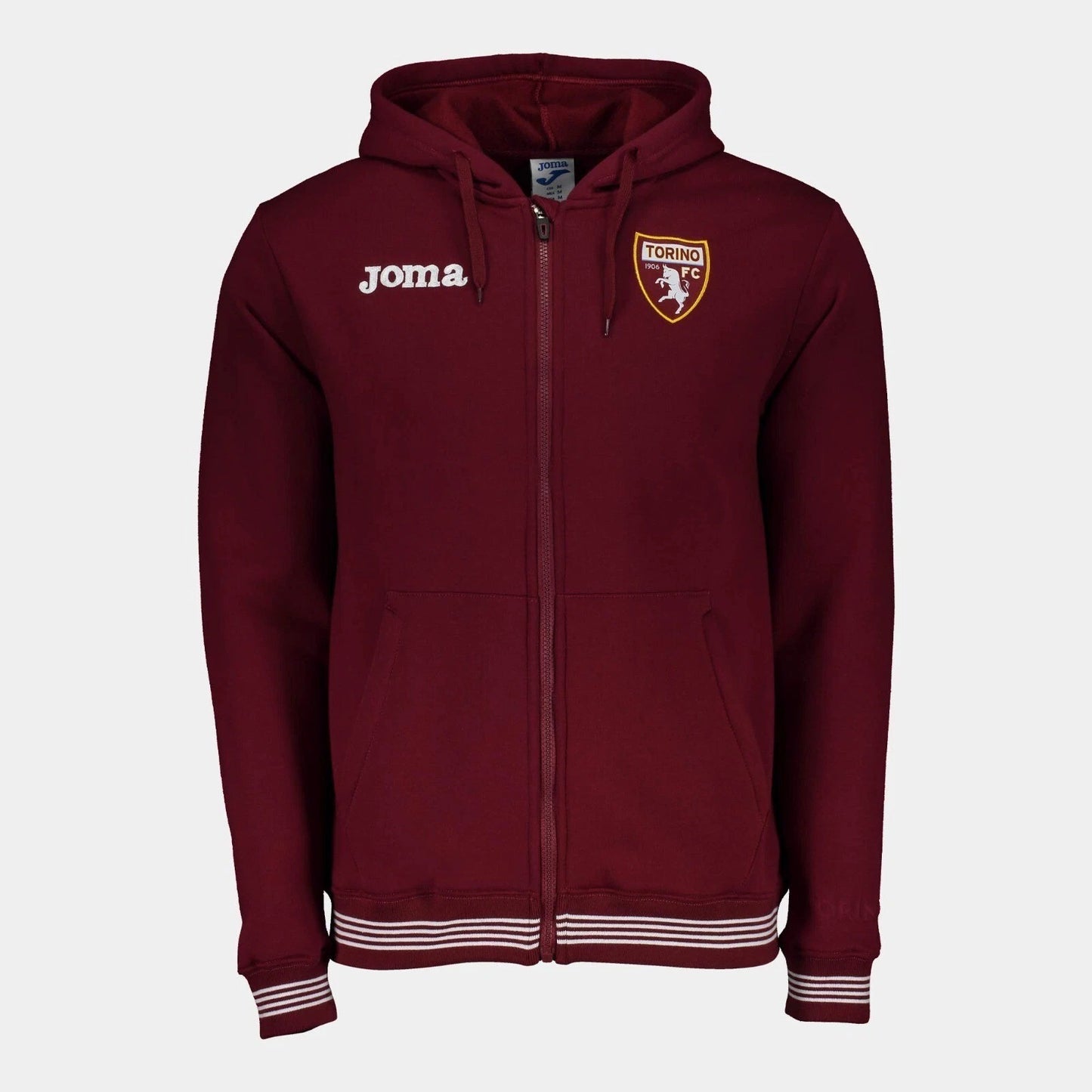 Joma Mens 2020-21 Torino Joma Hooded Training Sweat Top / Maroon / RRP £49.99