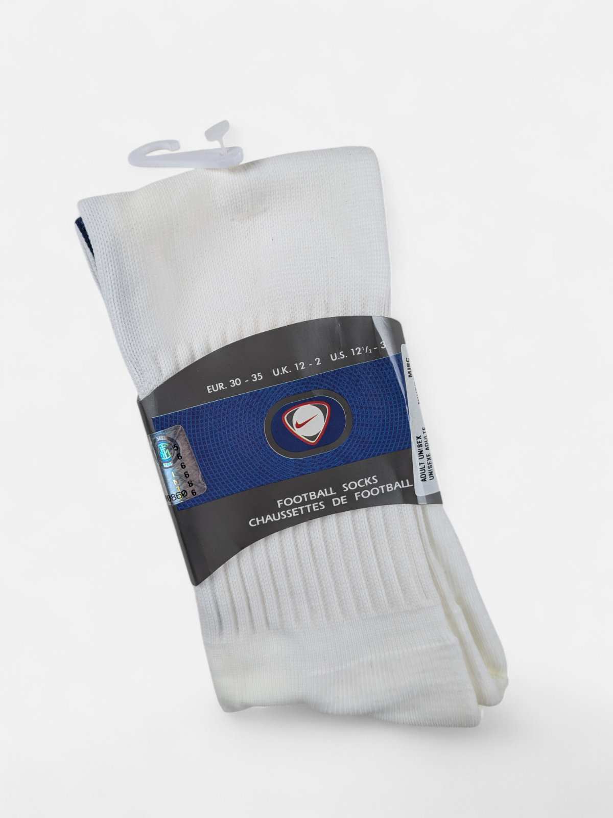 Nike Mens 2001-02 Inter Milan Home Change Socks / BNWT / White / RRP £15