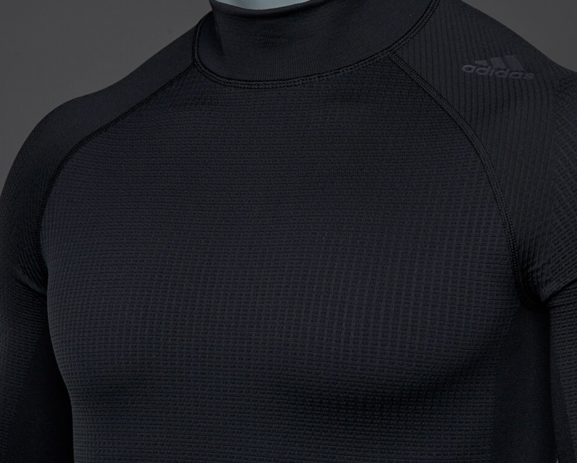 Adidas Techfit ClimaHeat Long Sleeve Mock Base Layer / BNWT / Black / RRP £60