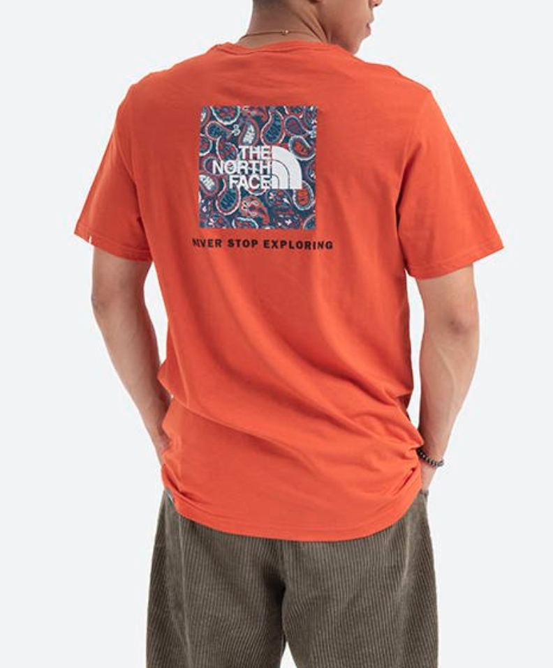 The North Face Mens S/S Red Box Tee / BNWT / Burnt Ochre / RRP £30