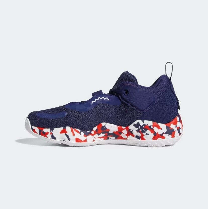 Adidas Mens D.O.N Issue 3 USA Basketball Shoes / Navy White Red / RRP £100