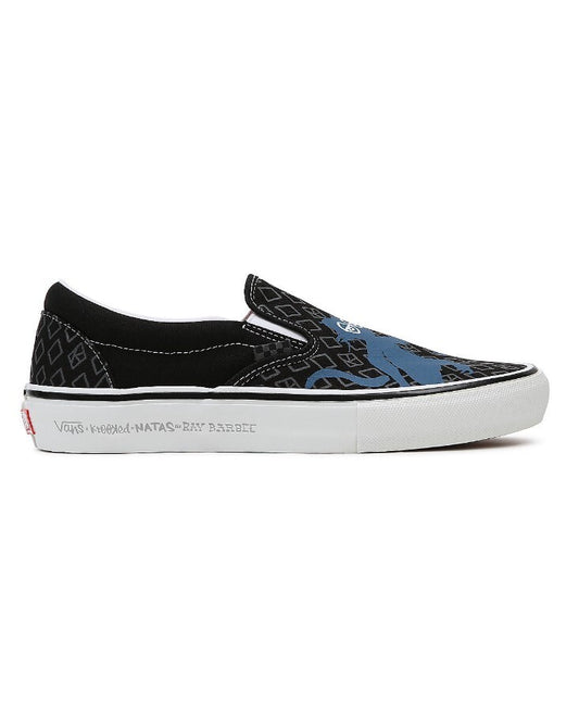 Vans Mens Krooked By Natas For Ray Skate Slip-on Shoes / Black / RRP £70